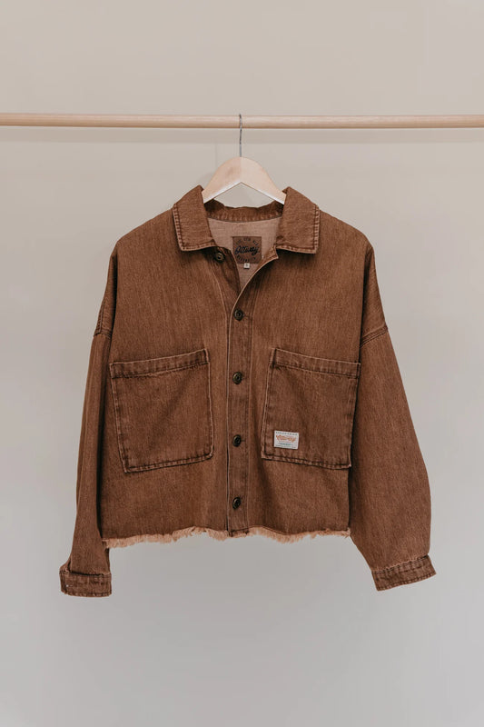 Weston Dark Brown Denim Jacket  | Unisex