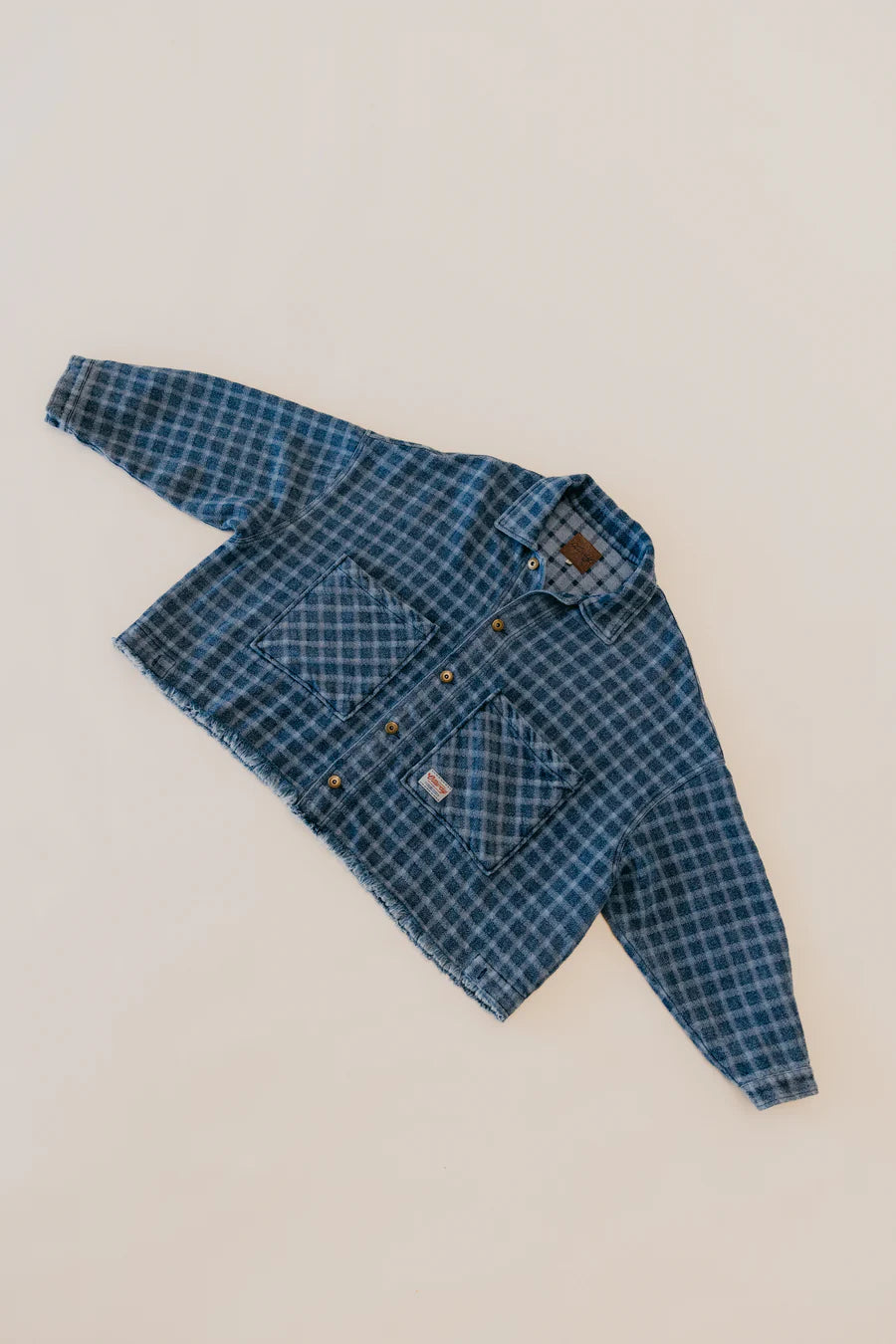 Weston Checkered Denim Jacket  | Unisex
