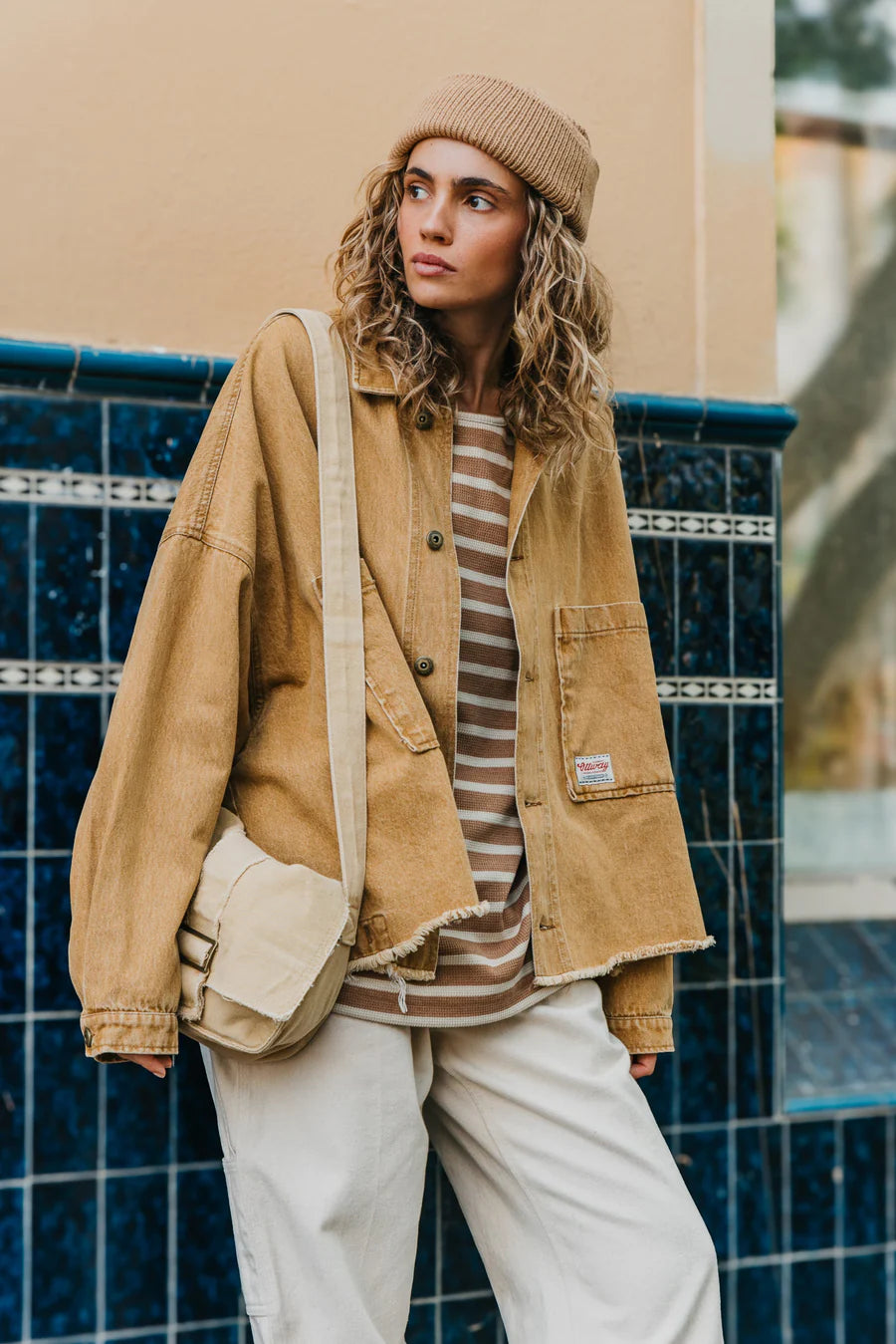 Weston Mustard Denim Jacket  | Unisex