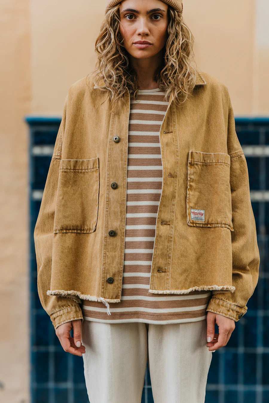 Weston Mustard Denim Jacket  | Unisex