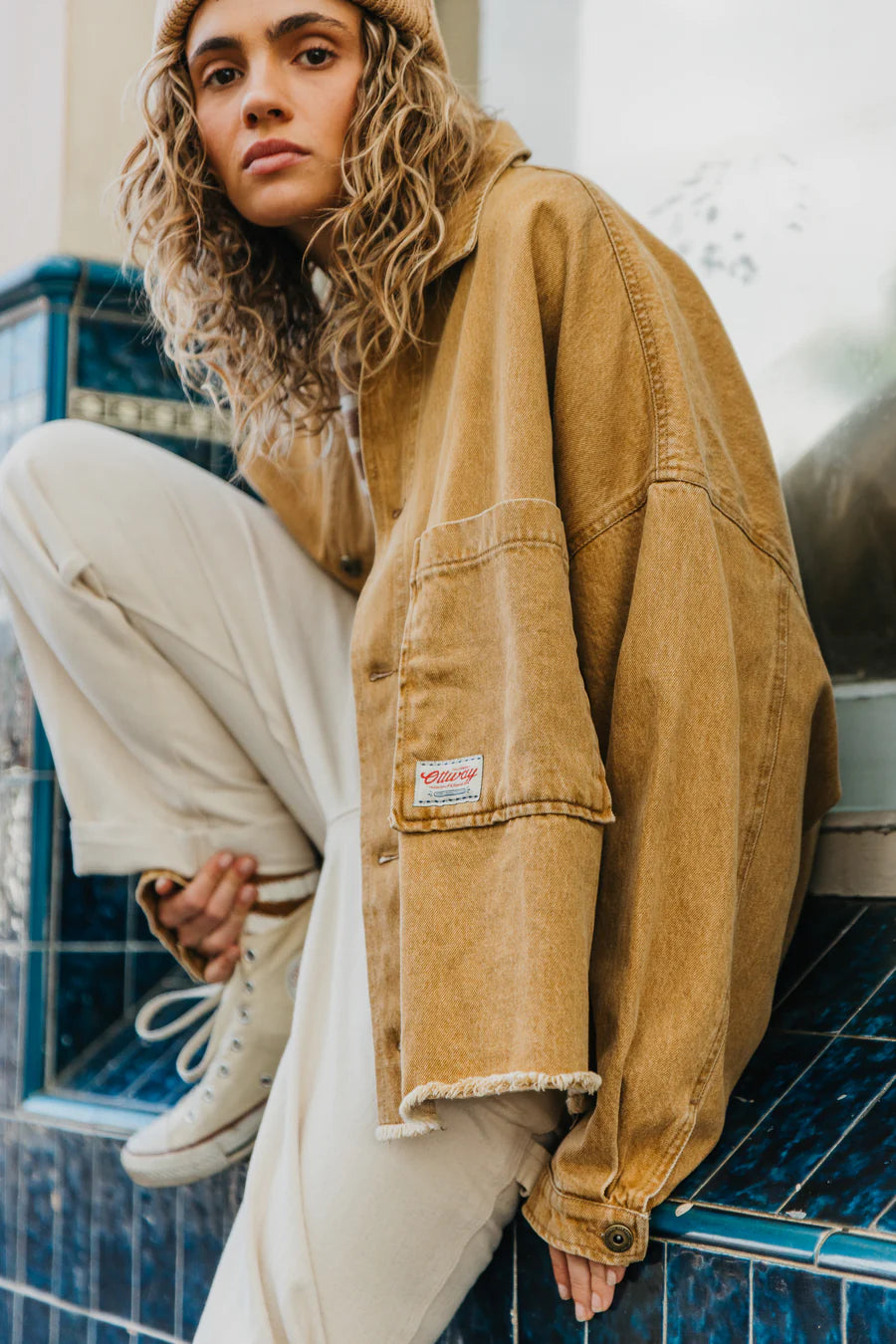 Weston Mustard Denim Jacket  | Unisex