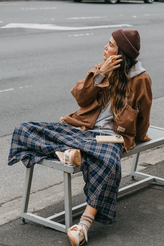 Keira Plaid Maxi Skirt