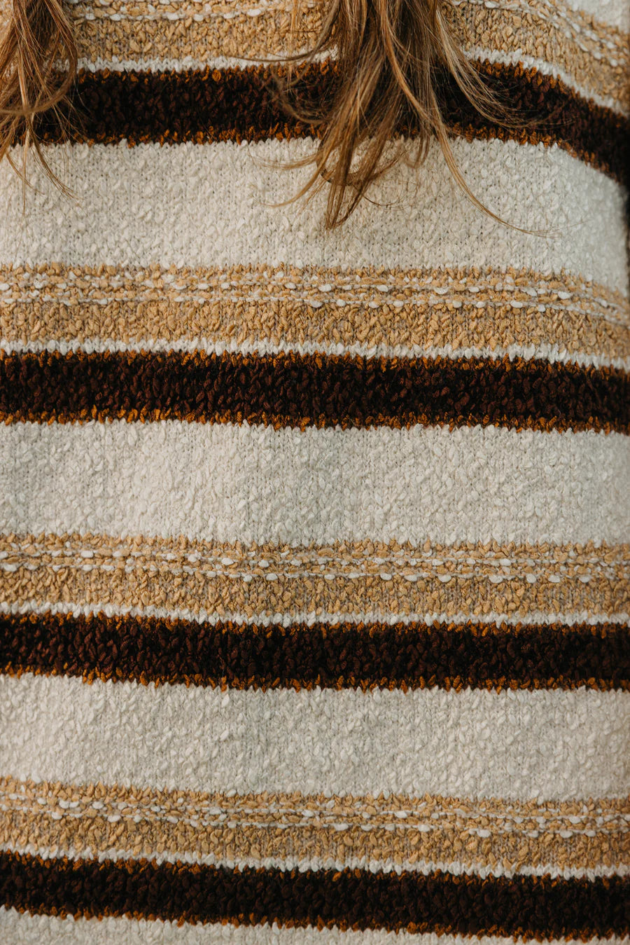 Sundance Striped Knit Unisex - Cream