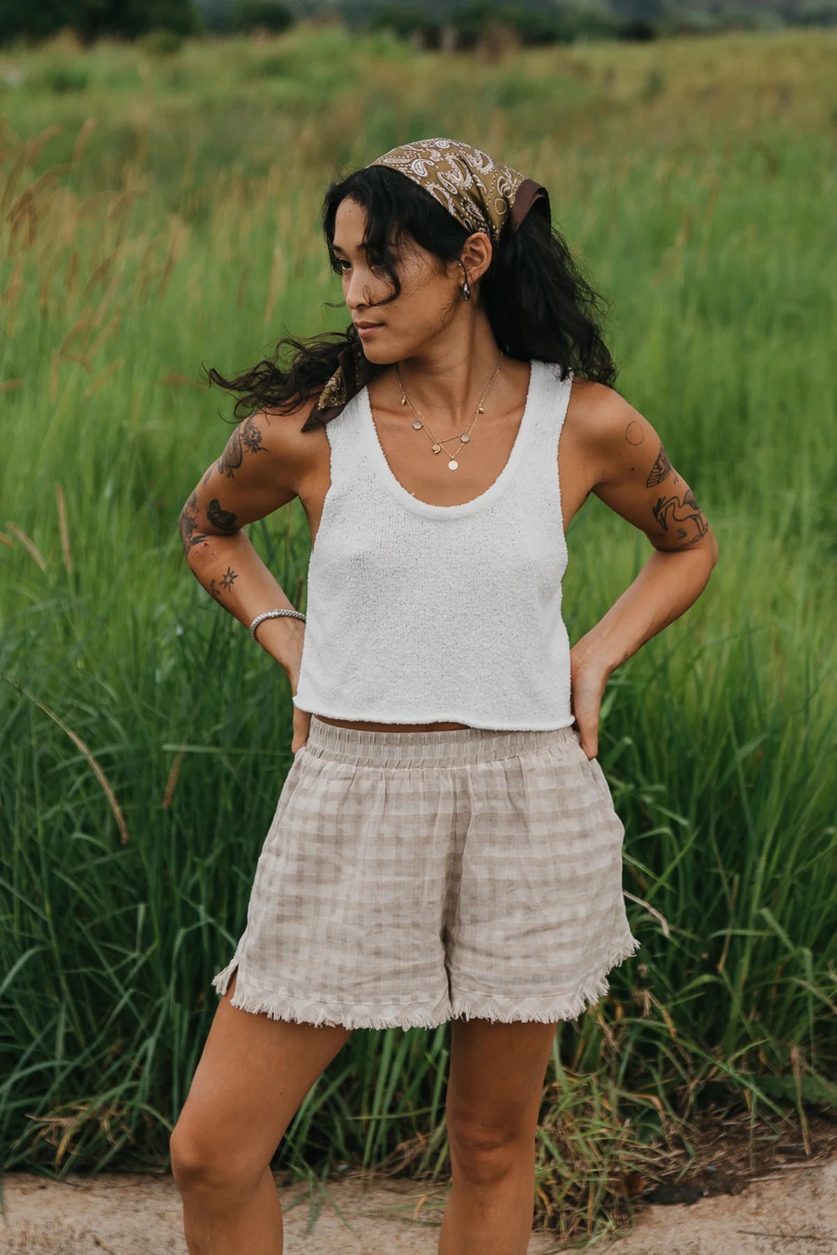 Maya Knit Tank | White
