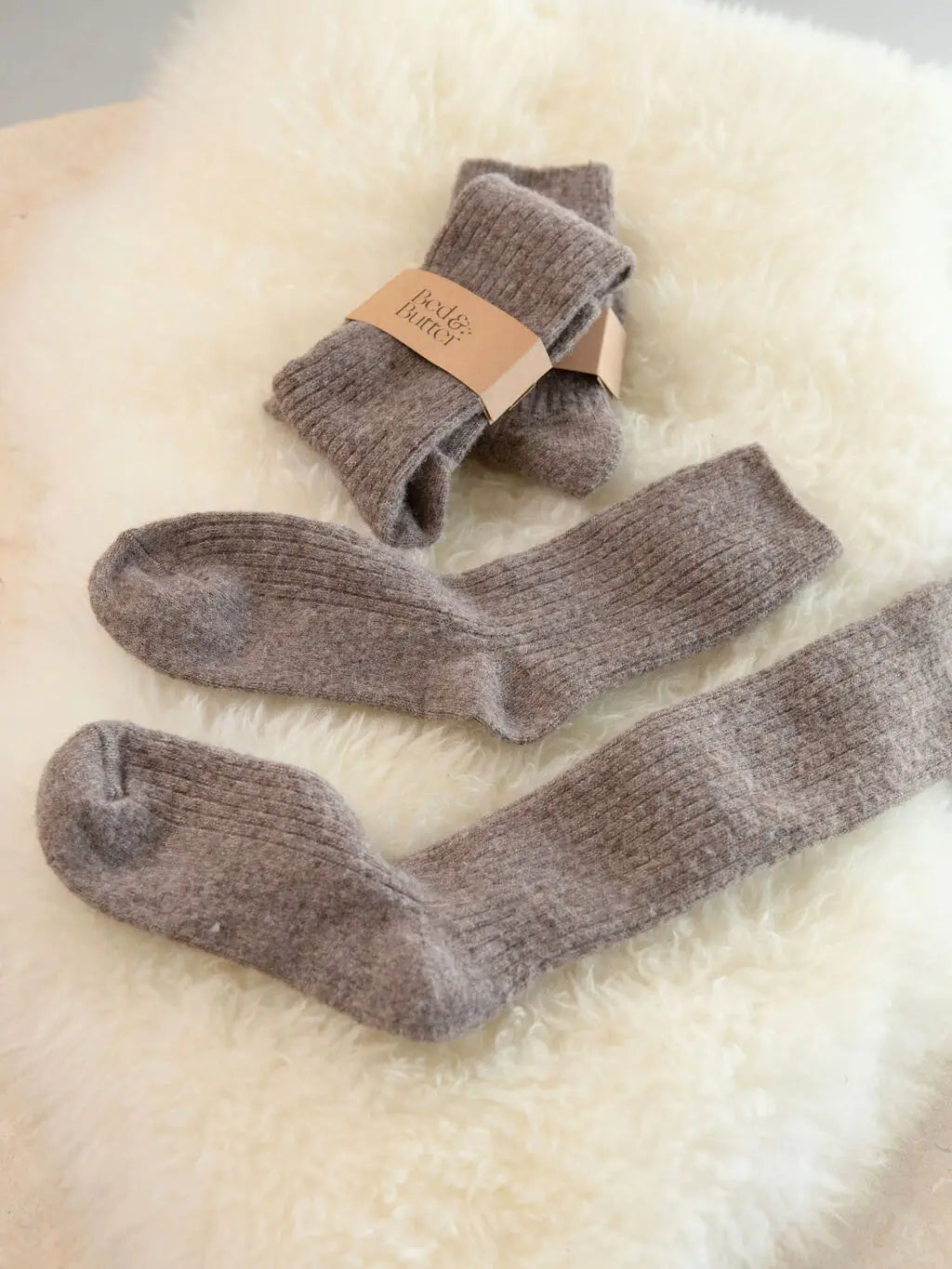 The Comfiest Socks - Knee High | Light Choccy