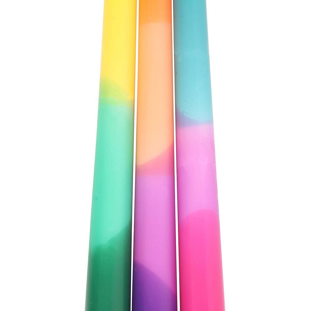 Ombre Dipped Aura Energy Taper Candle