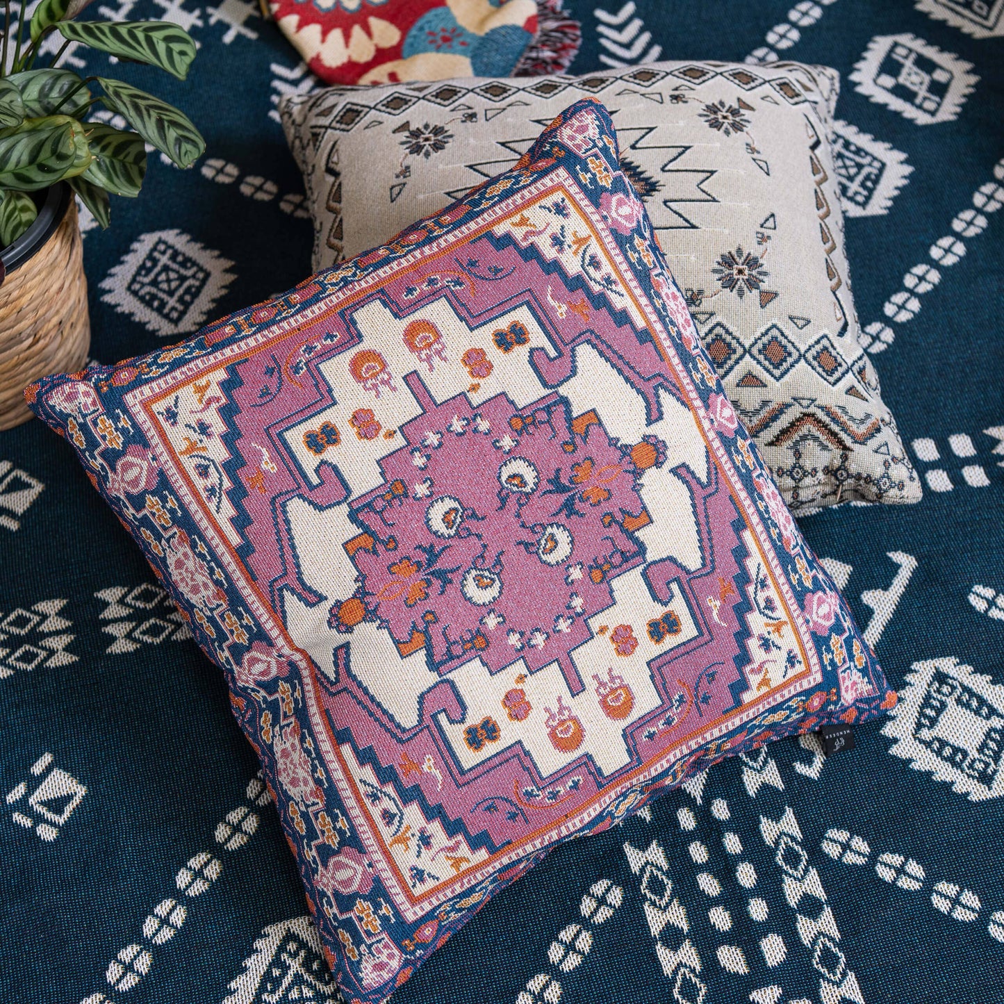 'Strawberry Fields' Woven Scatter Cushion Cover
