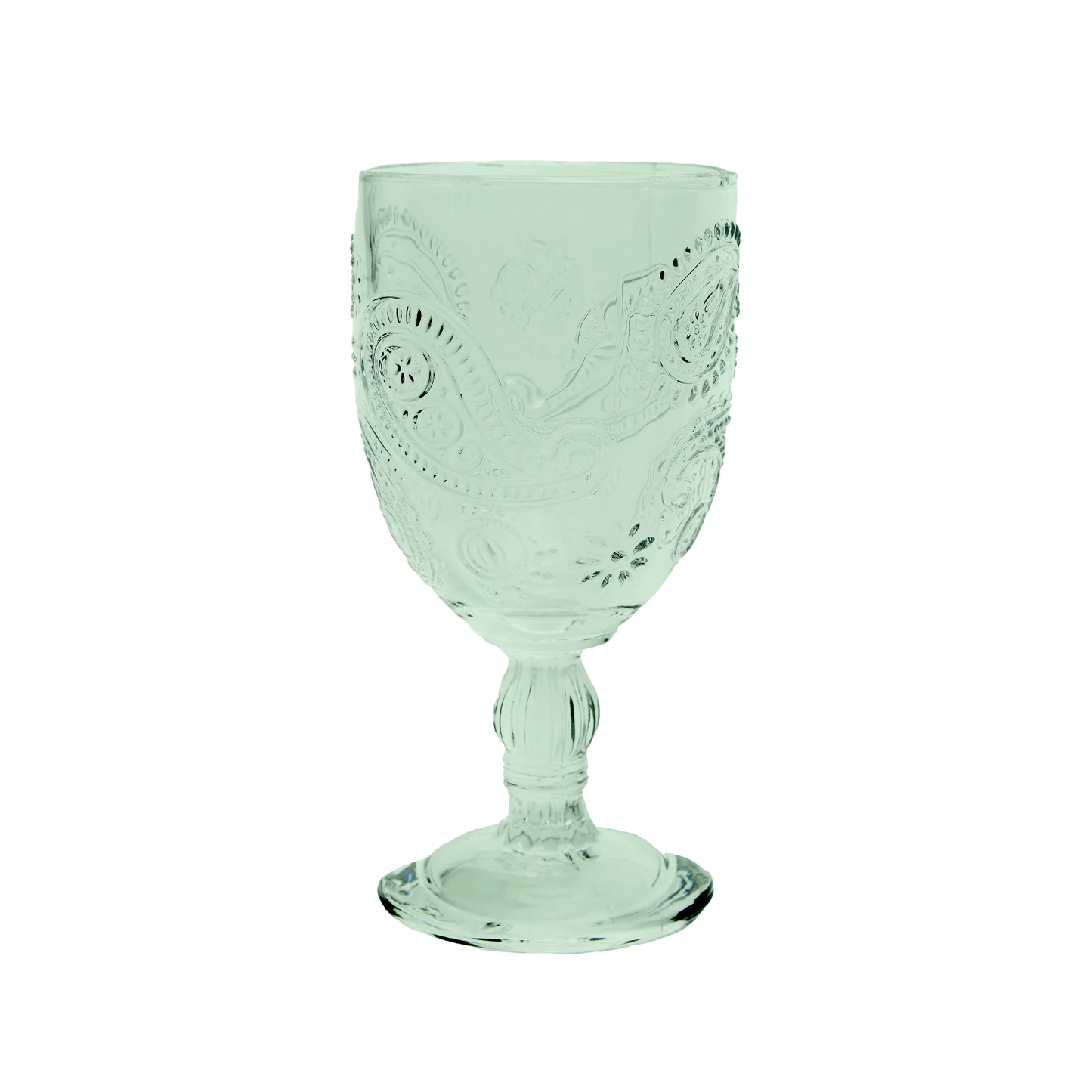 Goblet Glasses Green - Set of 2