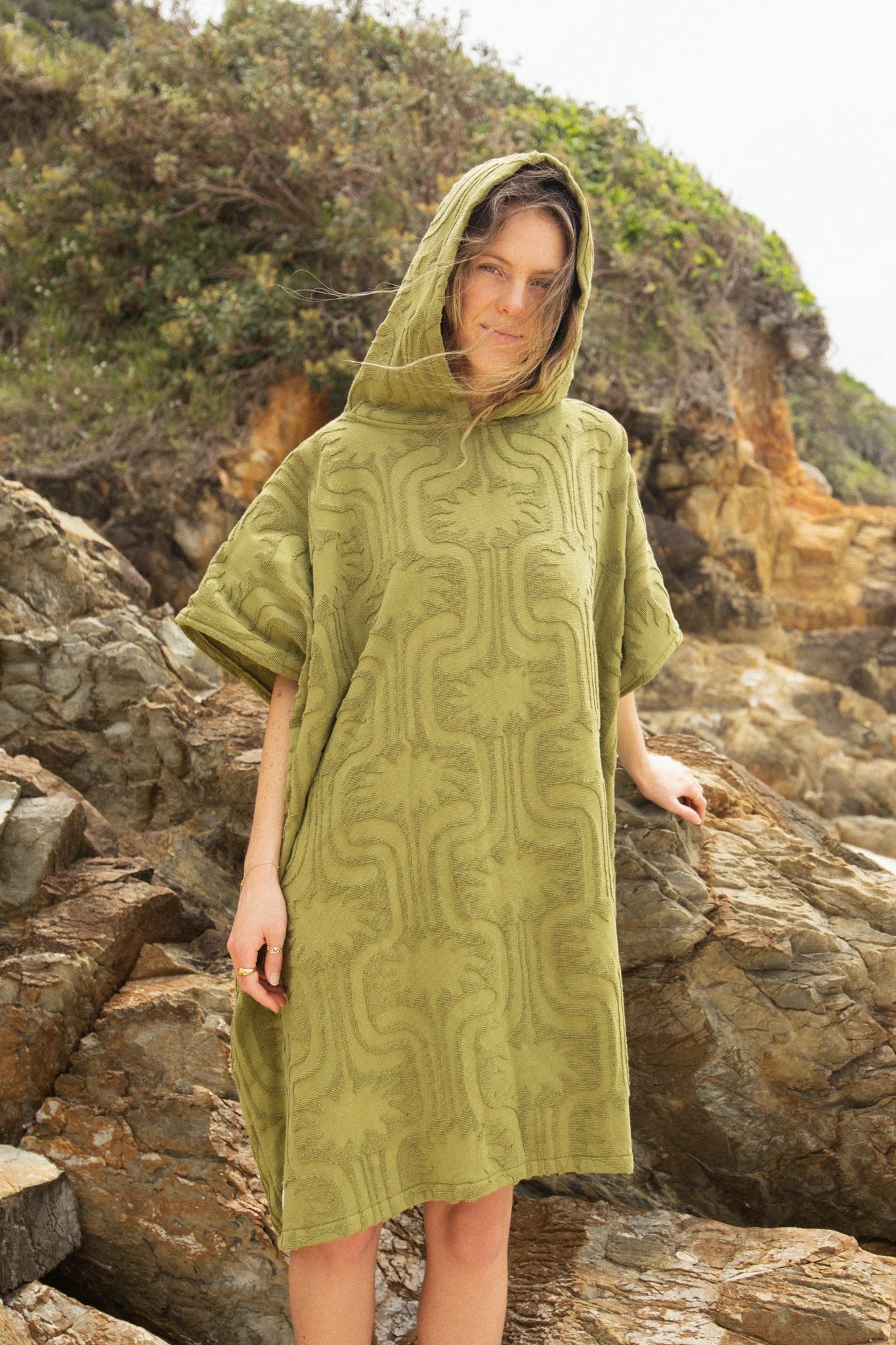 Hooded Changing Towel - Olive