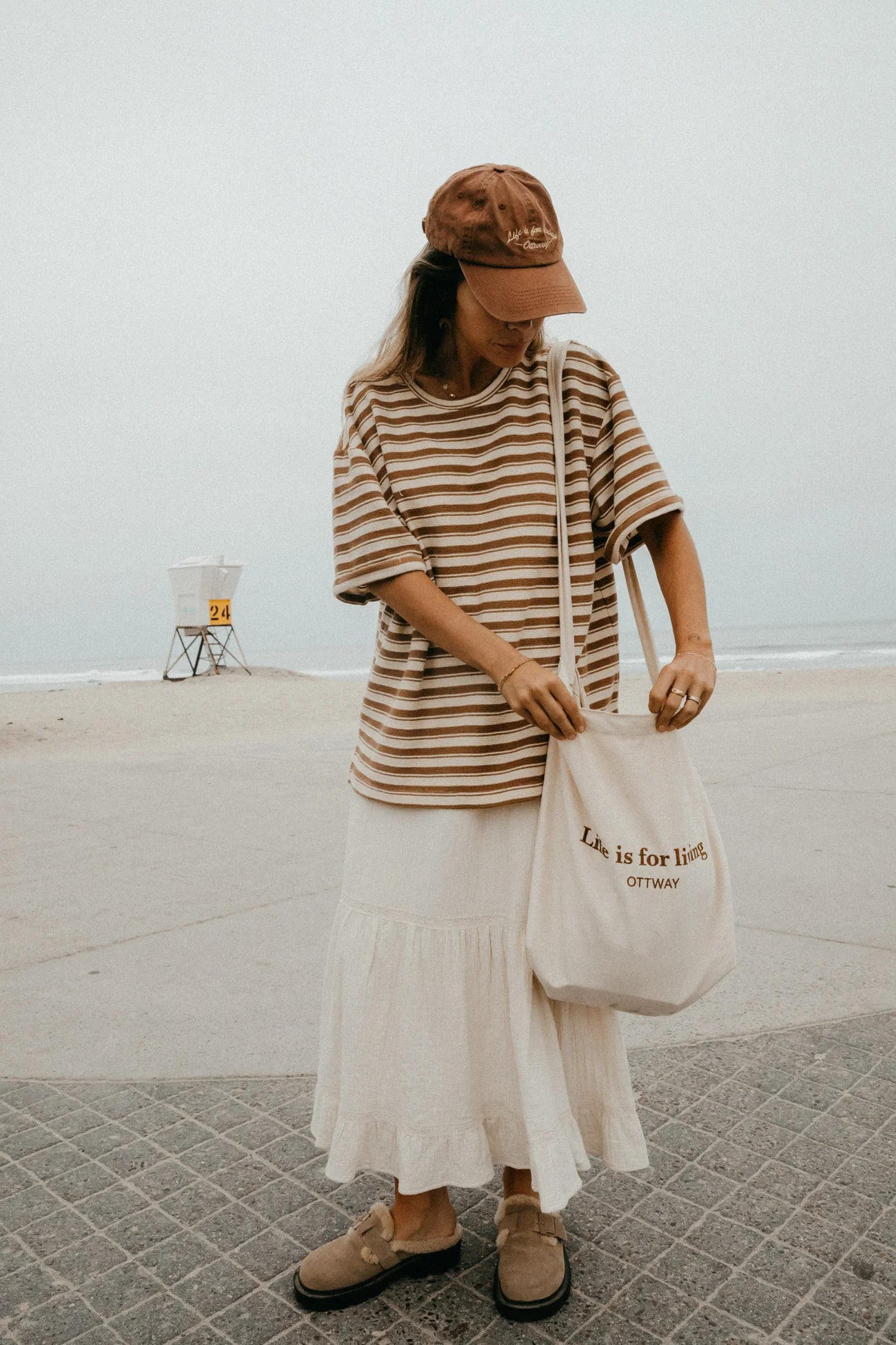 Stripe Textured  Tee  | Unisex