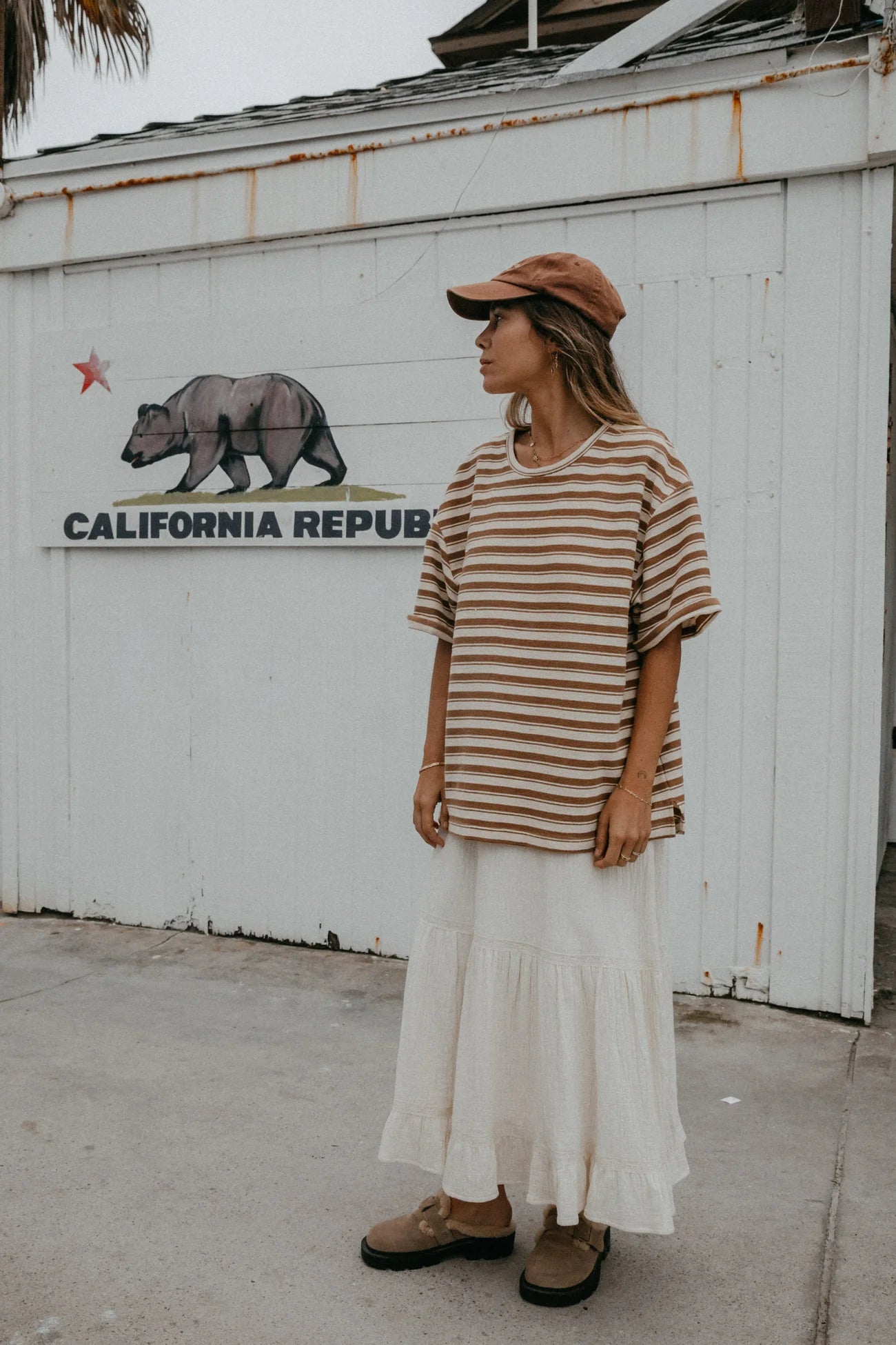 Stripe Textured  Tee  | Unisex