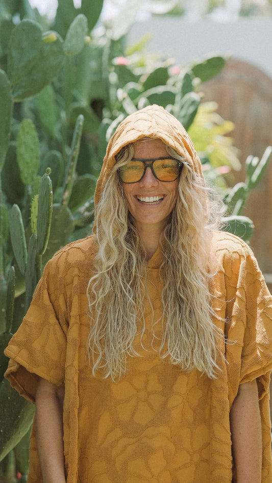 Hooded Changing Towel - Turmeric