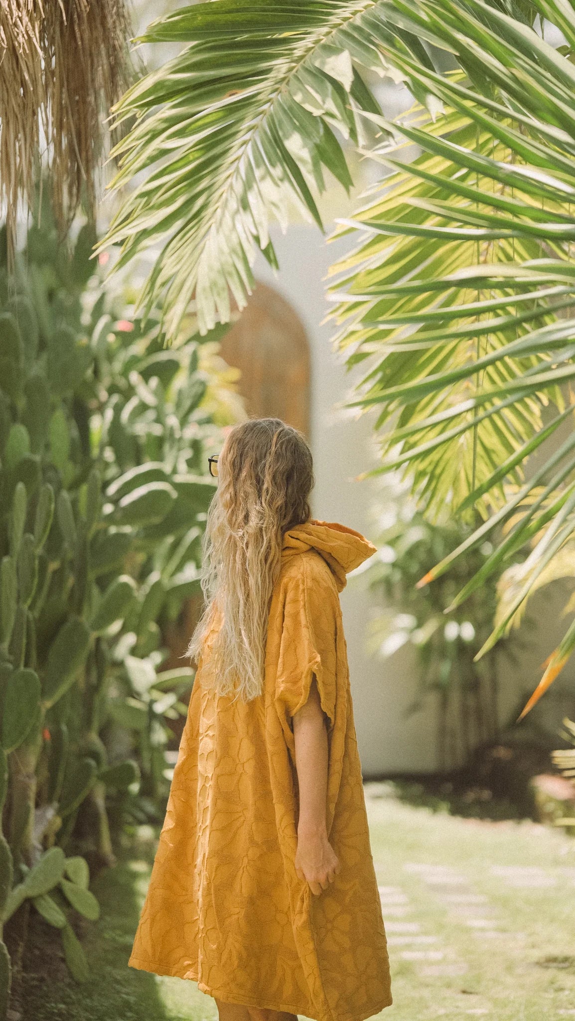 Hooded Changing Towel - Turmeric