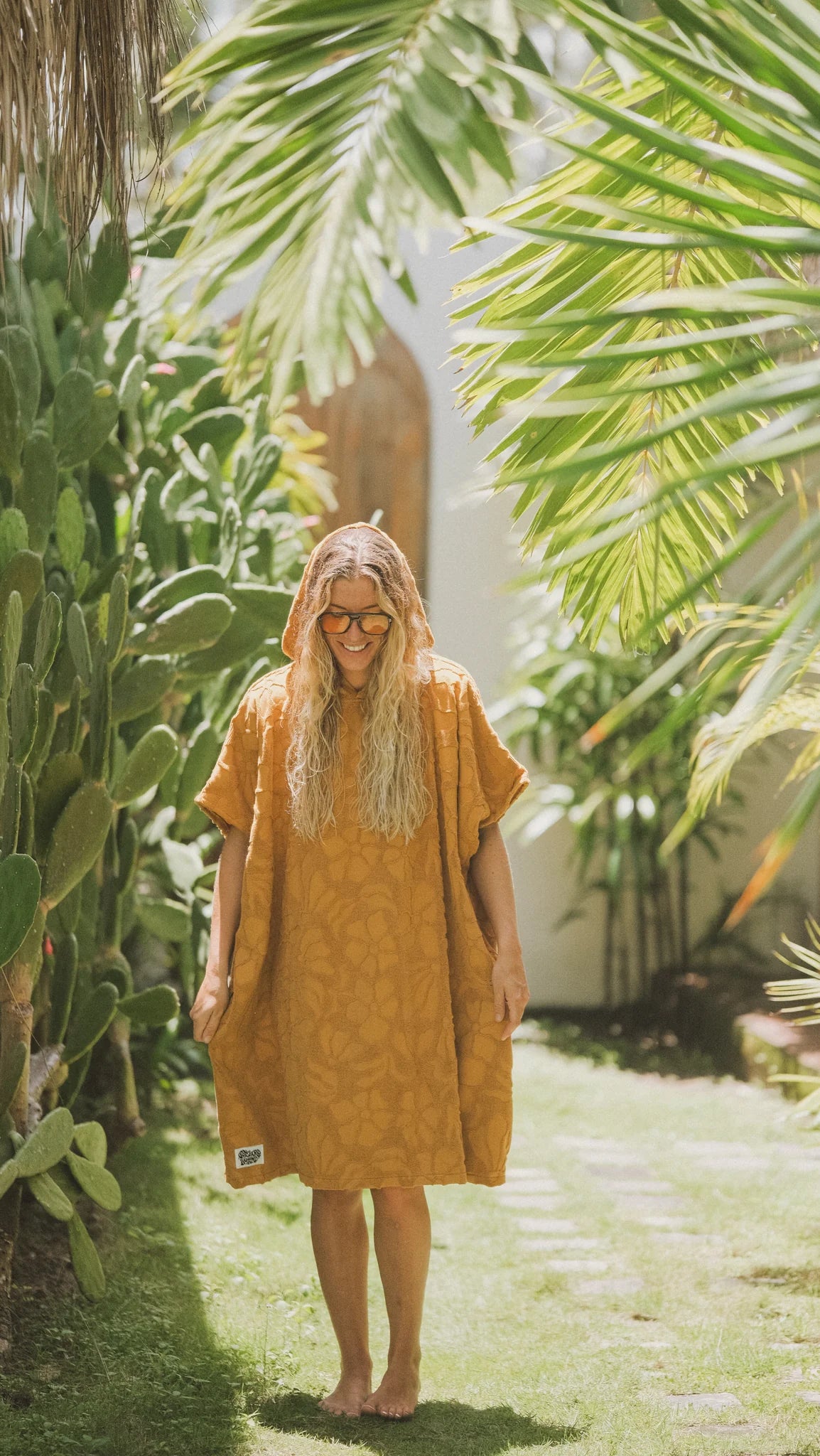 Hooded Changing Towel - Turmeric