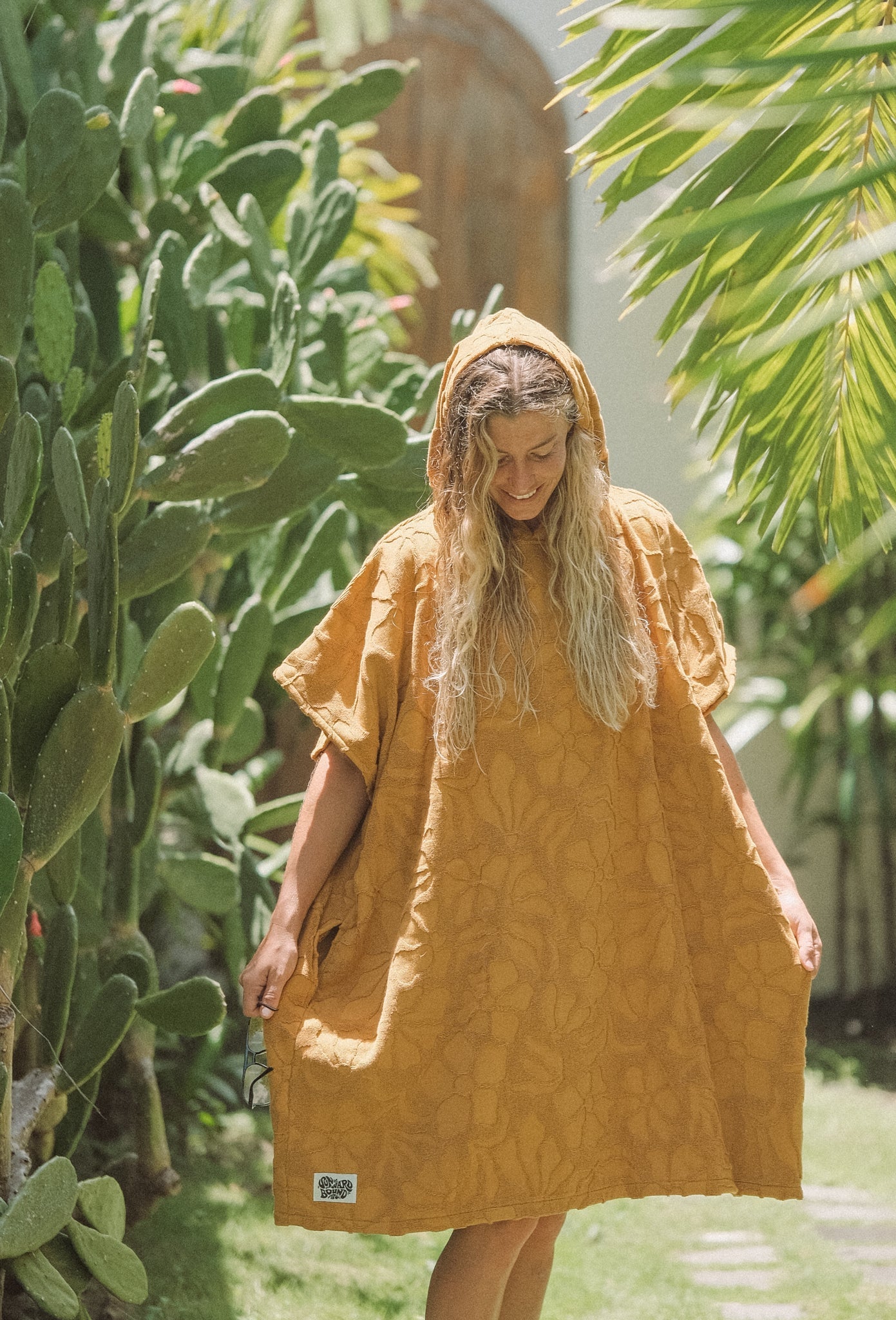 Hooded Changing Towel - Turmeric