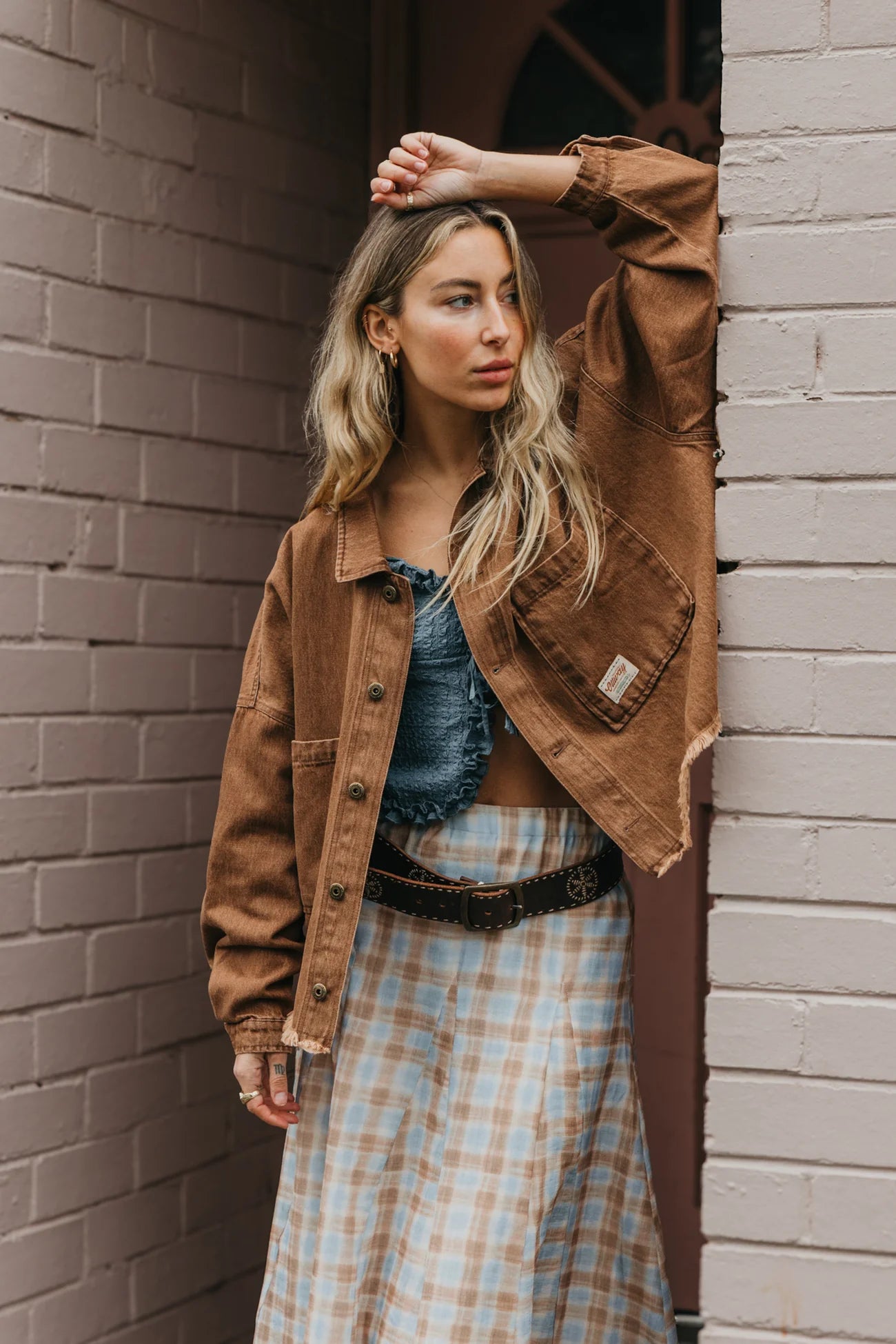 Weston Dark Brown Denim Jacket  | Unisex