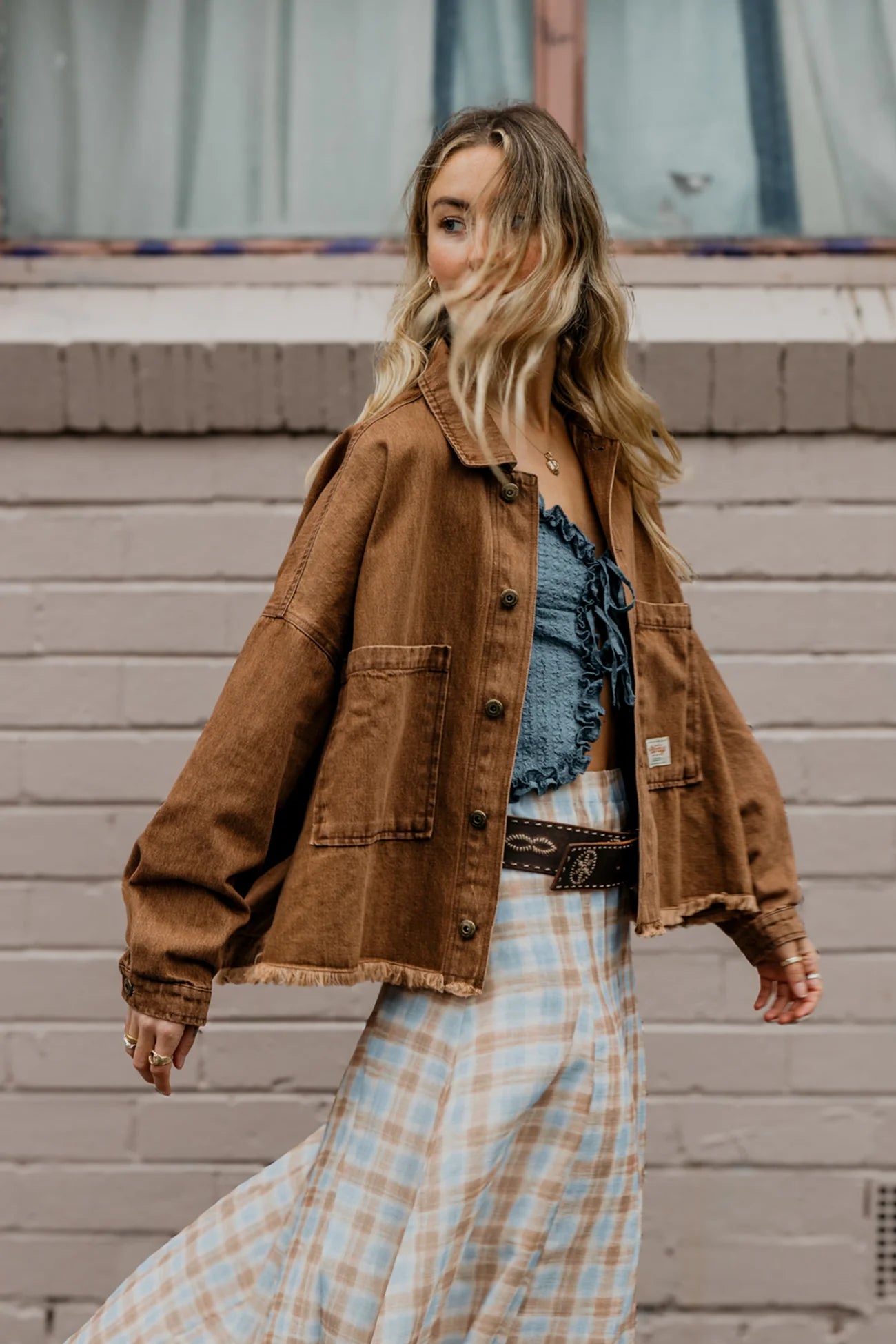 Weston Dark Brown Denim Jacket  | Unisex