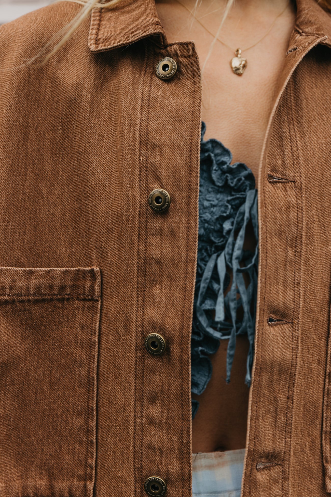 Weston Dark Brown Denim Jacket  | Unisex