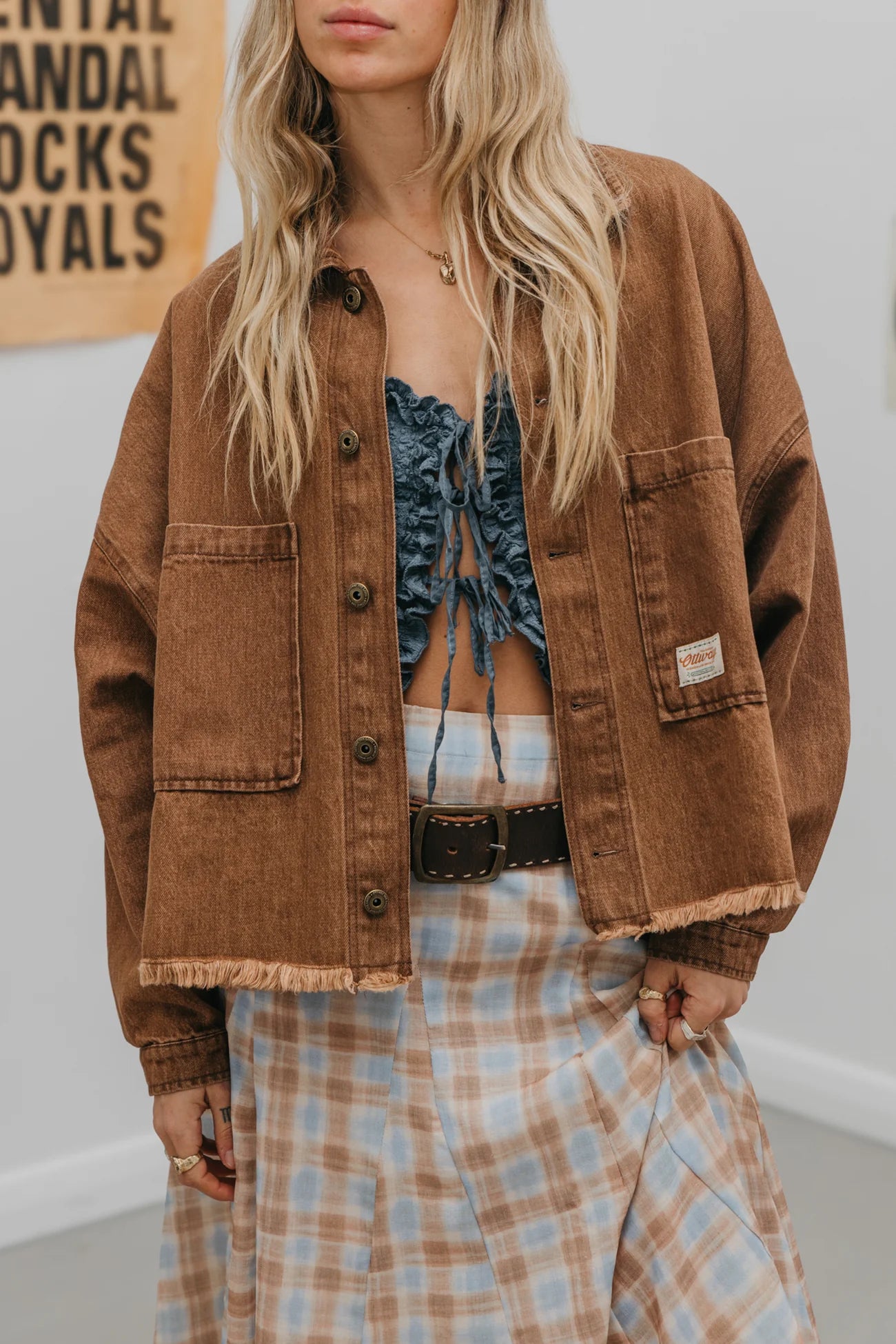 Weston Dark Brown Denim Jacket  | Unisex