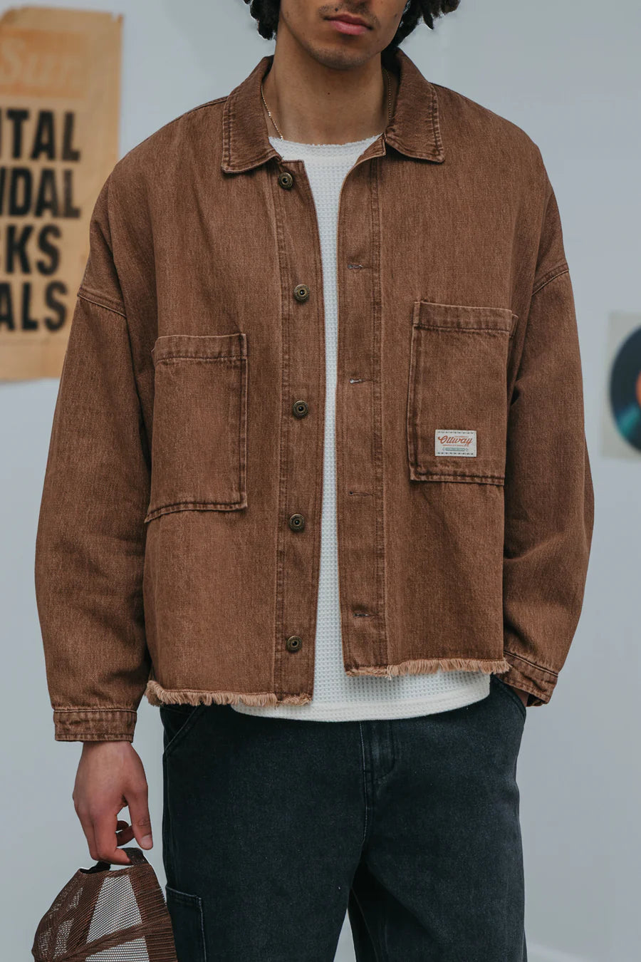 Weston Dark Brown Denim Jacket  | Unisex
